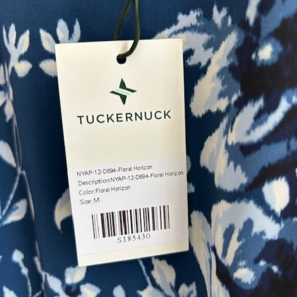 NWT Tuckernuck Indigo Floral Horizon Feather Jamison Dress. Sz. Medium - Picture 4 of 7